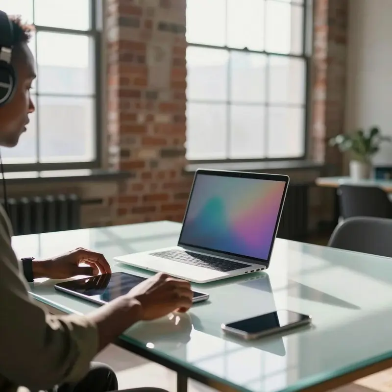 A creator sits in a sunlit loft, weighing which tool integrations they can safely rely on.