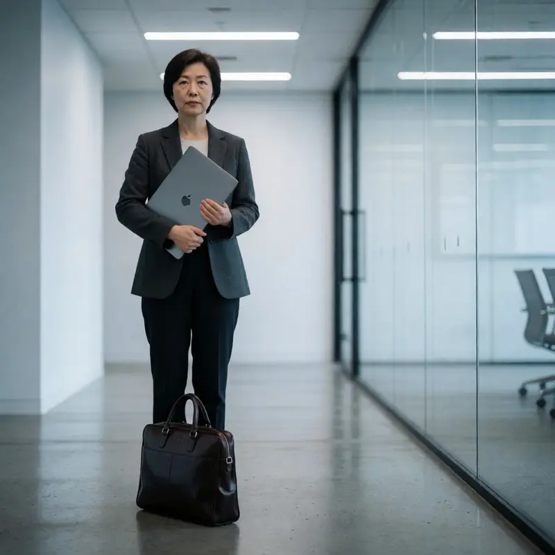 A consultant holds her tools close, underscoring that accountability stays with the professional.